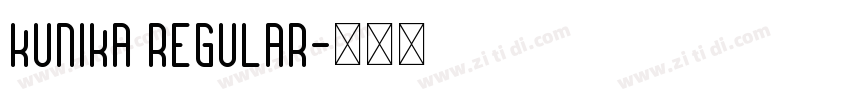 Kunika Regular字体转换